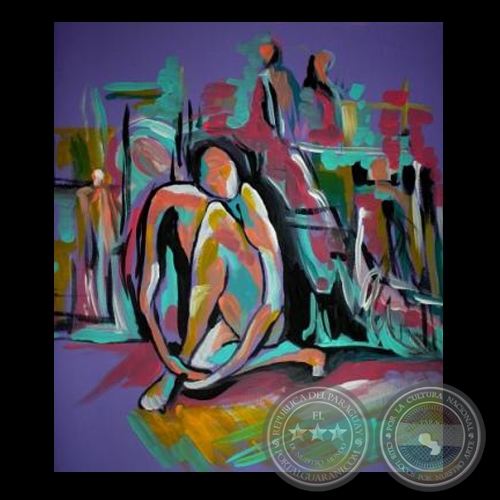 CONTEMPLACIÓN, 2006 - Acrílico sobre duratex de CARLA ASCARZA